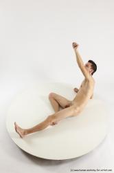 Nude Man White Laying poses - ALL Athletic Short Brown Laying poses - on side Multi angles poses Realistic